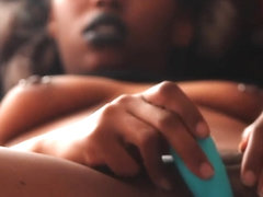 HD Pierced Tits Squirts HARD Fat Pussy Rub With Strawberry And Vibrator Cum