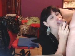 Crazy Homemade Shemale record with Blowjob, Brunette scenes