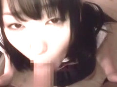 Hottest Japanese girl Nana Usami in Amazing Blowjob, Teens JAV clip