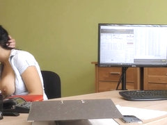 LOAN4K. Crazy sex on the desk in loan office for necessary money