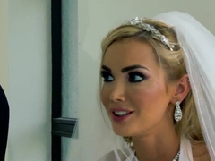 Defiant blonde Devon seduces her husband at the marriage
