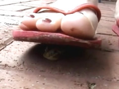SUS-Red Flip Flops Anna Squish Snail