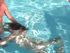 MyDirtyHobby - Busty teen gangbanged by old guys at the pool