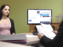 LOAN4K. Skinny miss pays with sex for realization of business plan
