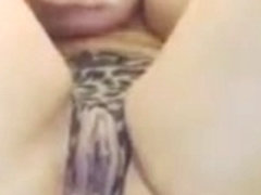 Hot webcam slut pussy and anal dildo in crotchless panties