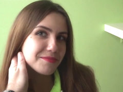 Pickup of a young Ukrainian girl and her quality blowjob. Elle Rose with Vira Gold