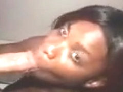 Black Woman Swallows A Ton Of Cum