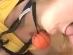 Tied Up Blonde Teen Face Fucked And Hammered With Toy