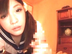 Naughty teen Mei Yukimoto gets tits fucked in POV