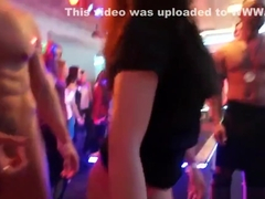 Sexy cuties get fully insane and nude at hardcore party