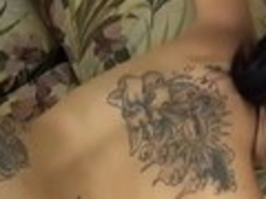 Horny pornstar Jaime Valentine in crazy tattoos, latina porn clip