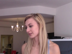 PropertySex Absolutely Stunning Blonde Agent Fucks Renter in Apartment