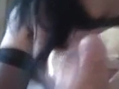 Crazy Homemade Shemale video with Stockings, Blowjob scenes