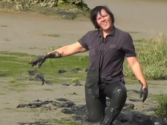 Legging fun in mud